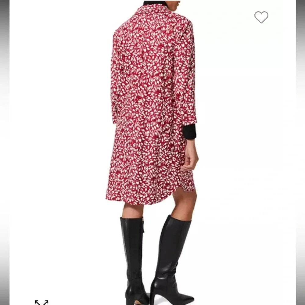 Hobbs London-NWT size 14 “Marciella” cranberry 100% viscose shirt dress. NEW! - Picture 10 of 16